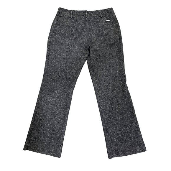 7th Avenue Suiting Collection 8P Dark Gray Tweed Pants Tailored Straight Leg - Picture 4 of 12